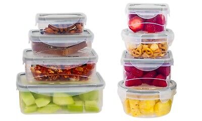 Plastic Containers w/ Snap Lock Lids - 16-pc Set, Grey