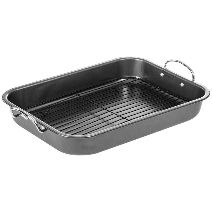 Carbon Steel Roasting Pan with Flat Rack