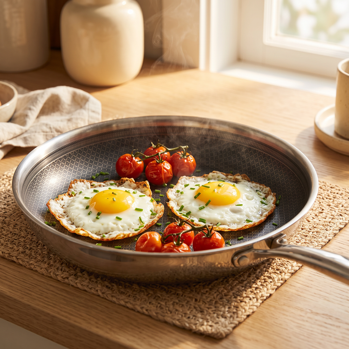 Premium 7-Piece Nonstick Stainless Steel Cookware Set