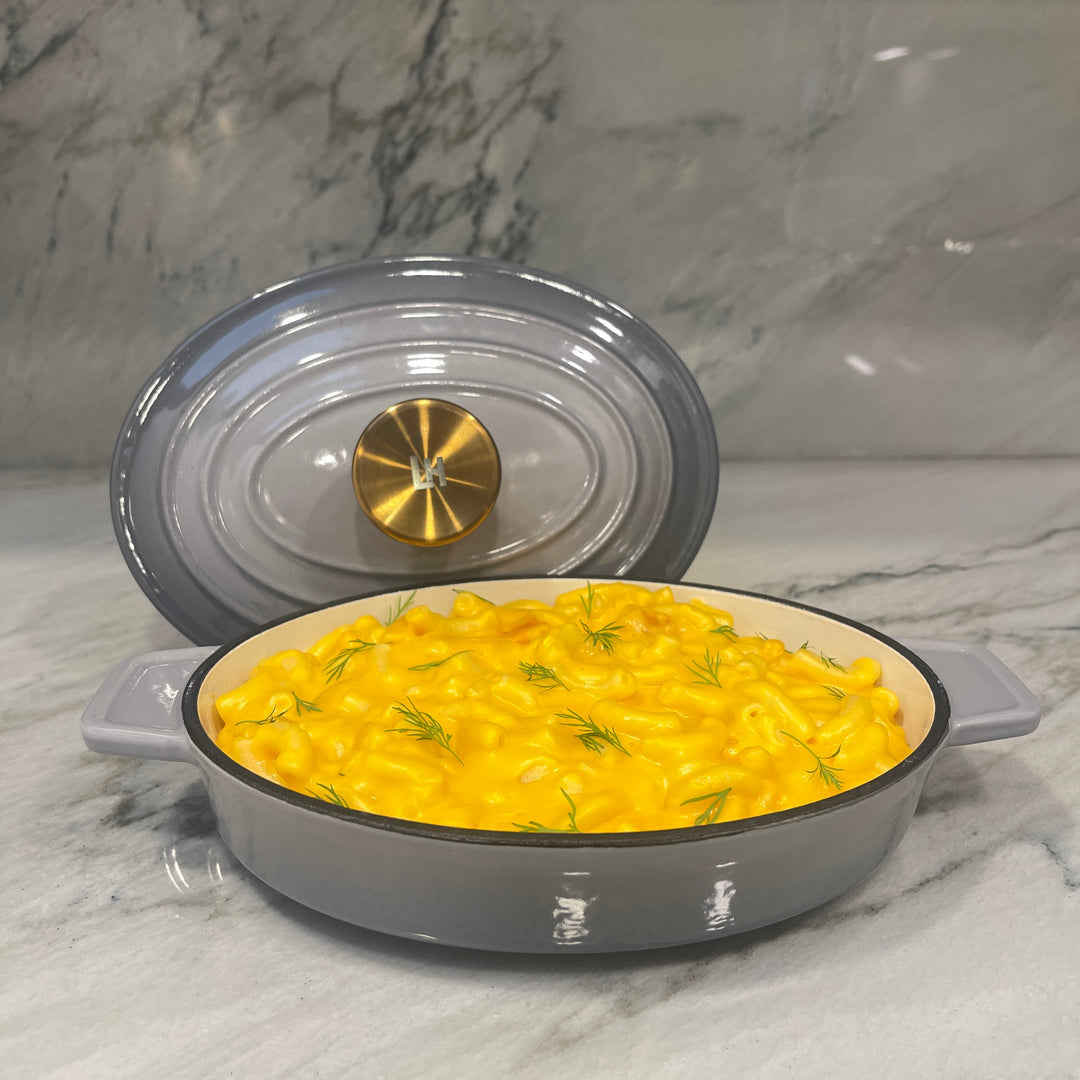 9 Inch Enameled Cast Iron Oval Baking Dish