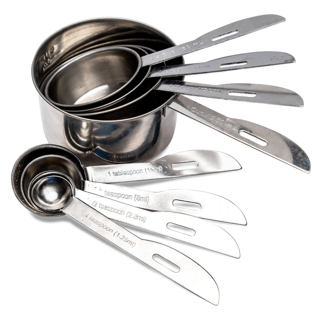 8-Piece Stainless Steel Measuring Tools Set