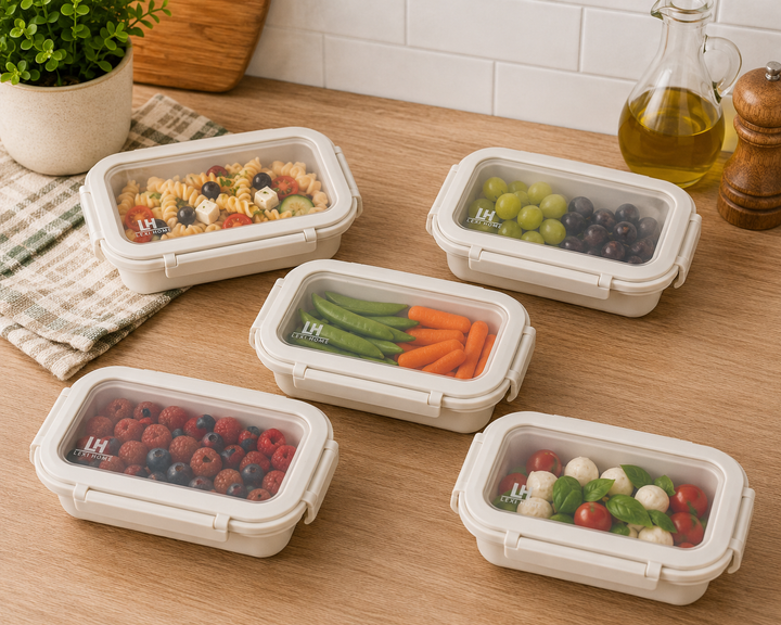 Brixton 15 Oz. Premium Porcelain Container with Glass Lid