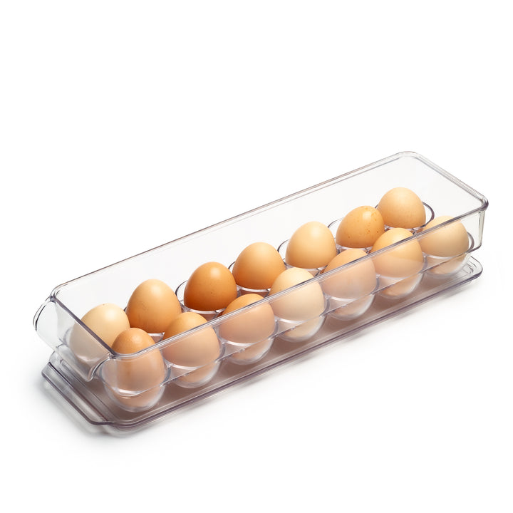 Lexi Home 14 Egg Holder Acrylic Organizer with Lid