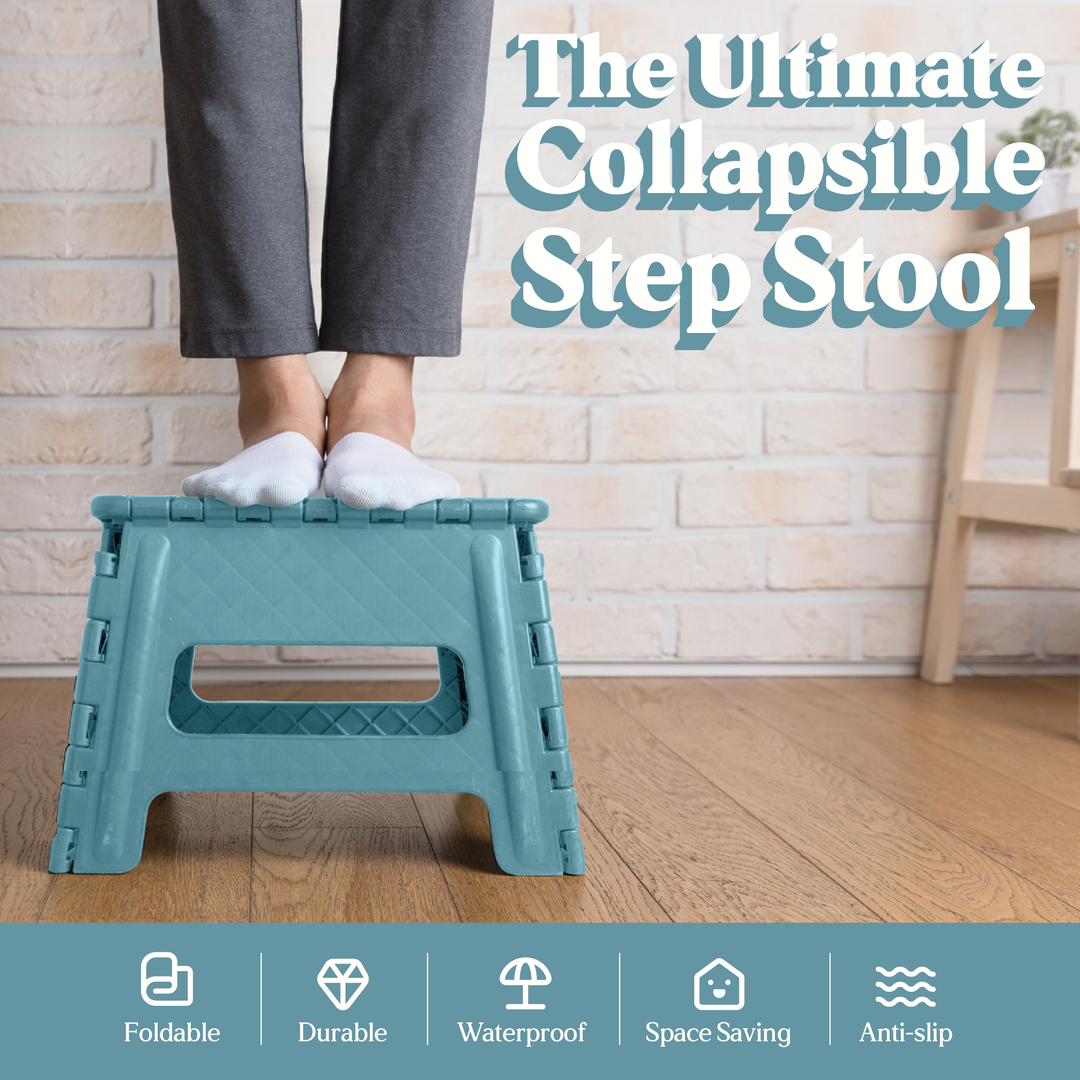 Lexi Home Foldable Space Saving Step Stool