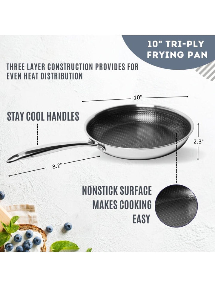 Stainless Steel Tri-ply Kitchen Cookware Set -11 Piece