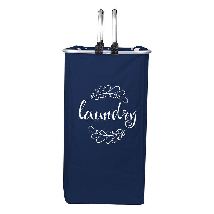 Foldable Laundry Hamper Double Handle in Navy, Red or Cream