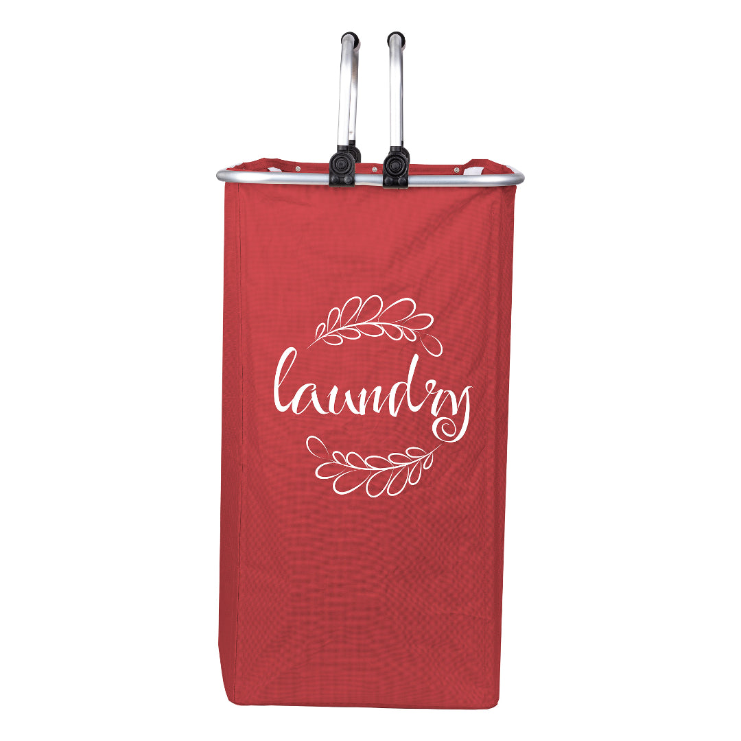 Foldable Laundry Hamper Double Handle in Navy, Red or Cream