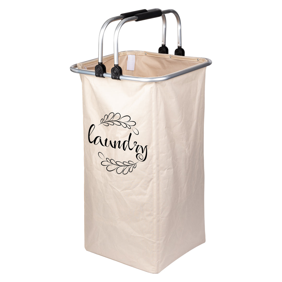 Foldable Laundry Hamper Double Handle in Navy, Red or Cream