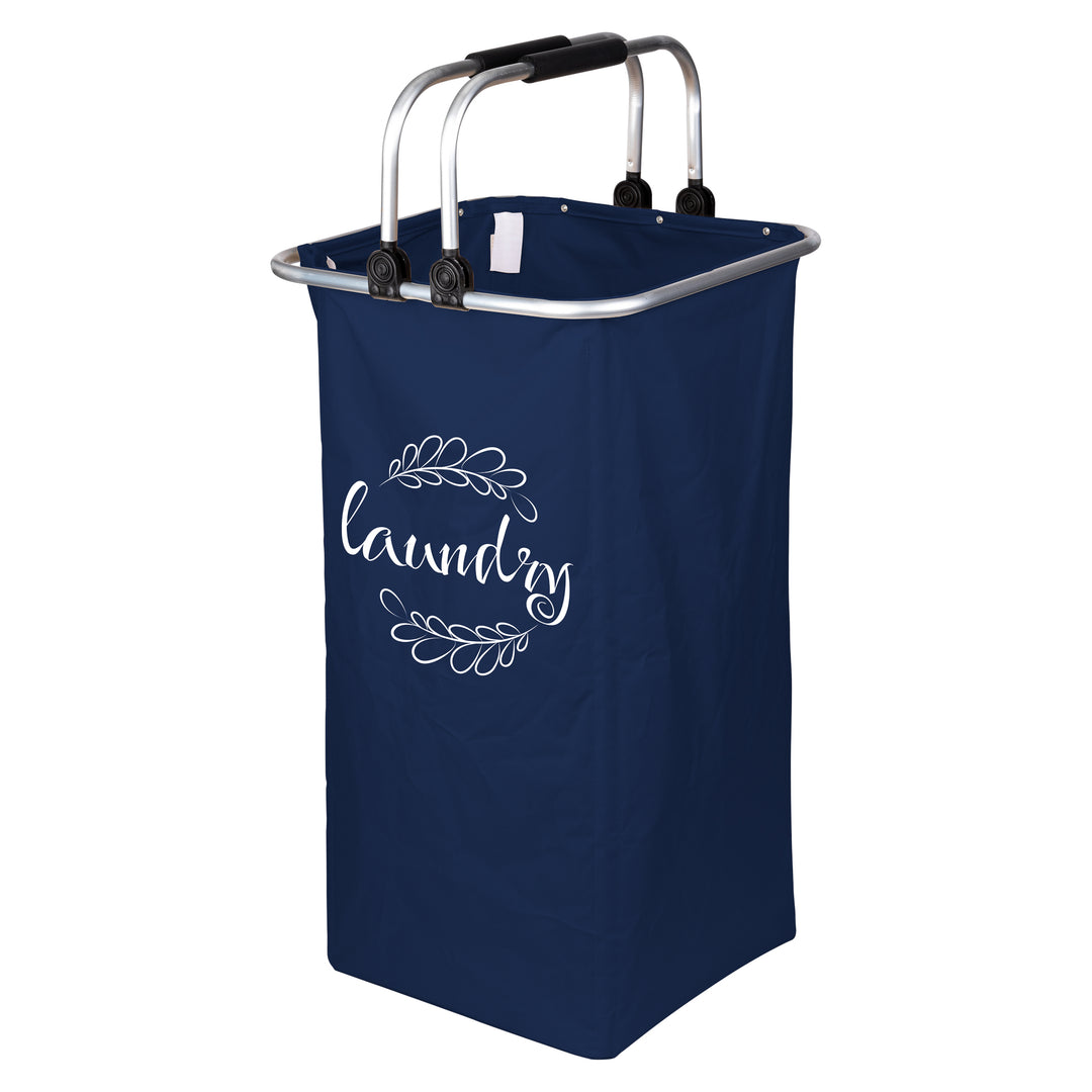 Foldable Laundry Hamper Double Handle in Navy, Red or Cream