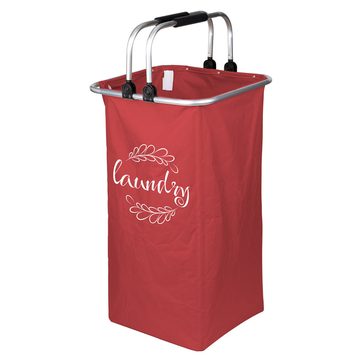 Foldable Laundry Hamper Double Handle in Navy, Red or Cream