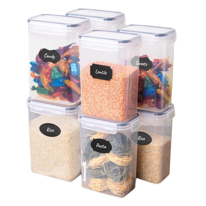 Lexi Home 2-Liter Plastic Food Storage Containers Set of 8