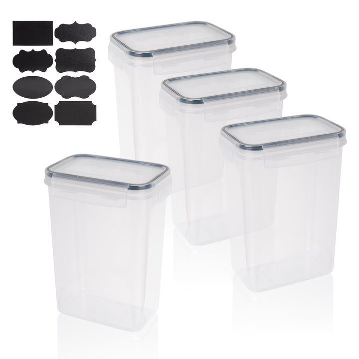 Lexi Home 2-Liter Plastic Food Storage Containers Set of 8