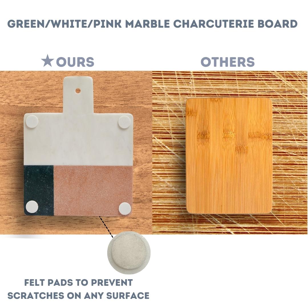 Marble Charcuterie Cutting Board - Coastal 3-Tone