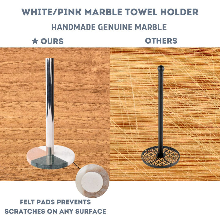 Marble Paper Towel Holder - Coastal 3-Tone