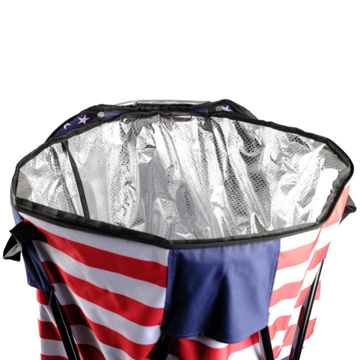 Folding Cooler with Carry Bag - Blue Stars & Stripes