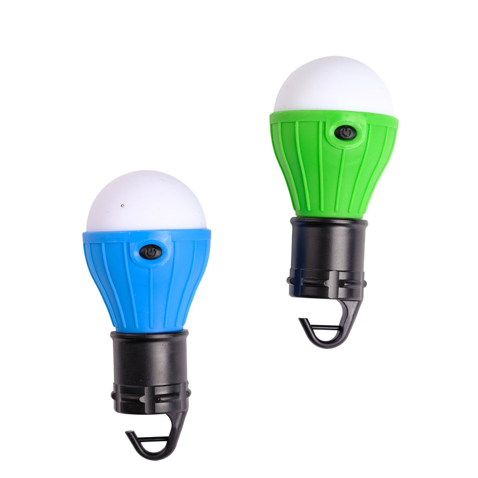 2-Pack Battery-Operated Outdoor Camping Bulb Lights