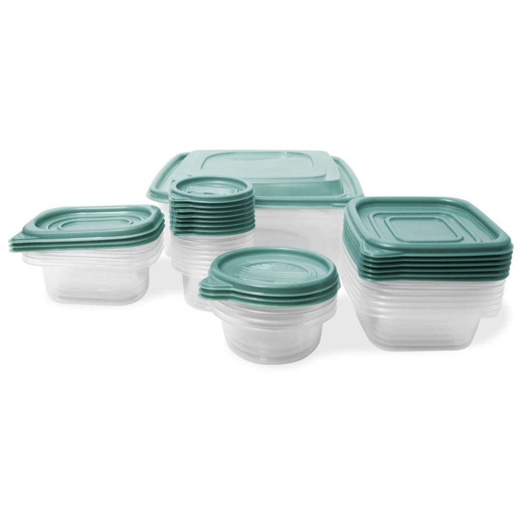 Space Saving 42 PC Nested Plastic Food Storage Container Set