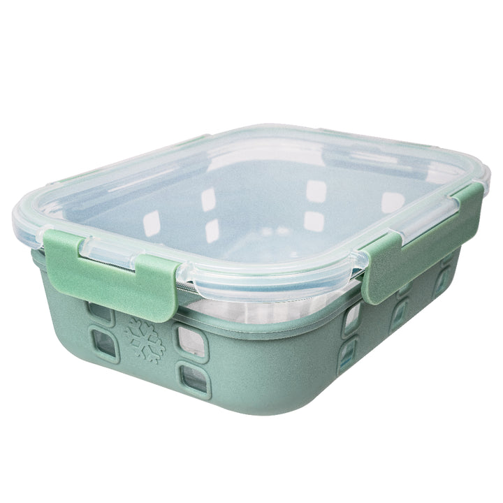 51.4 oz. Glass Container with Sage Silicone Sleeve