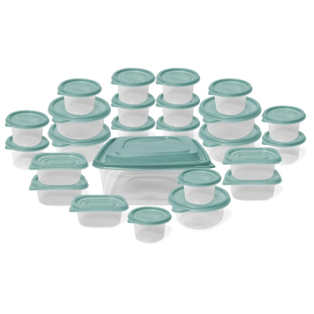 50-Piece Nesting Plastic Food Storage Container Set