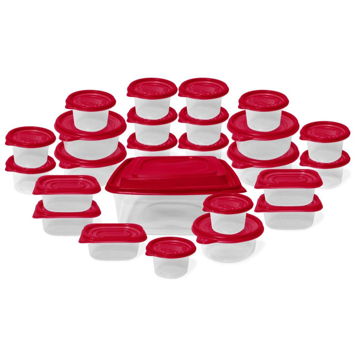 50-Piece Nesting Plastic Food Storage Container Set