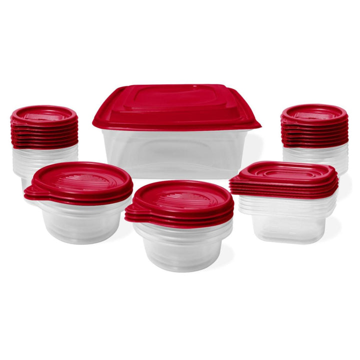 50-Piece Nesting Plastic Food Storage Container Set