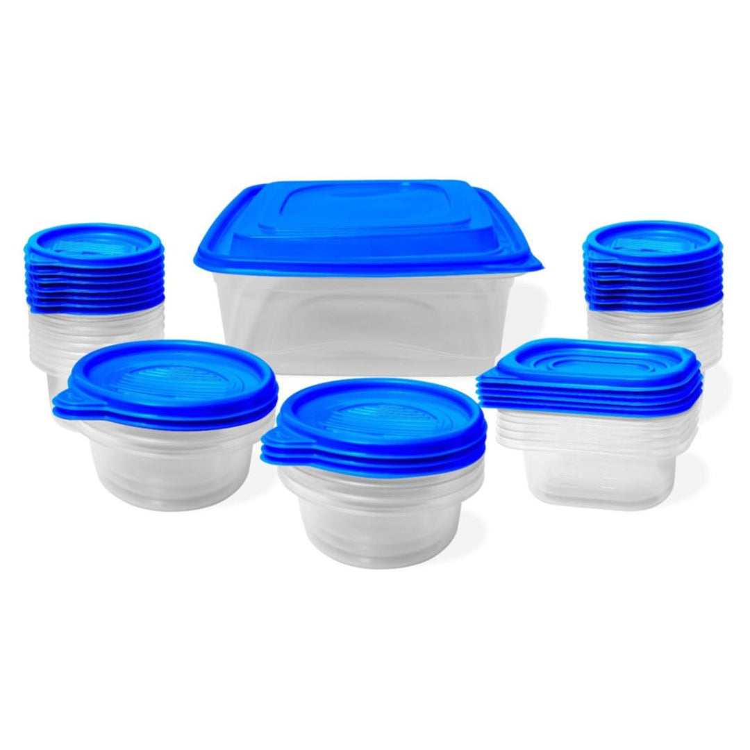 50-Piece Nesting Plastic Food Storage Container Set