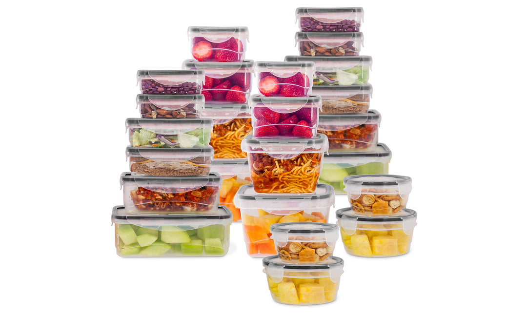 LEXI HOME Durable 16-Piece Glass Meal Prep Food Containers with