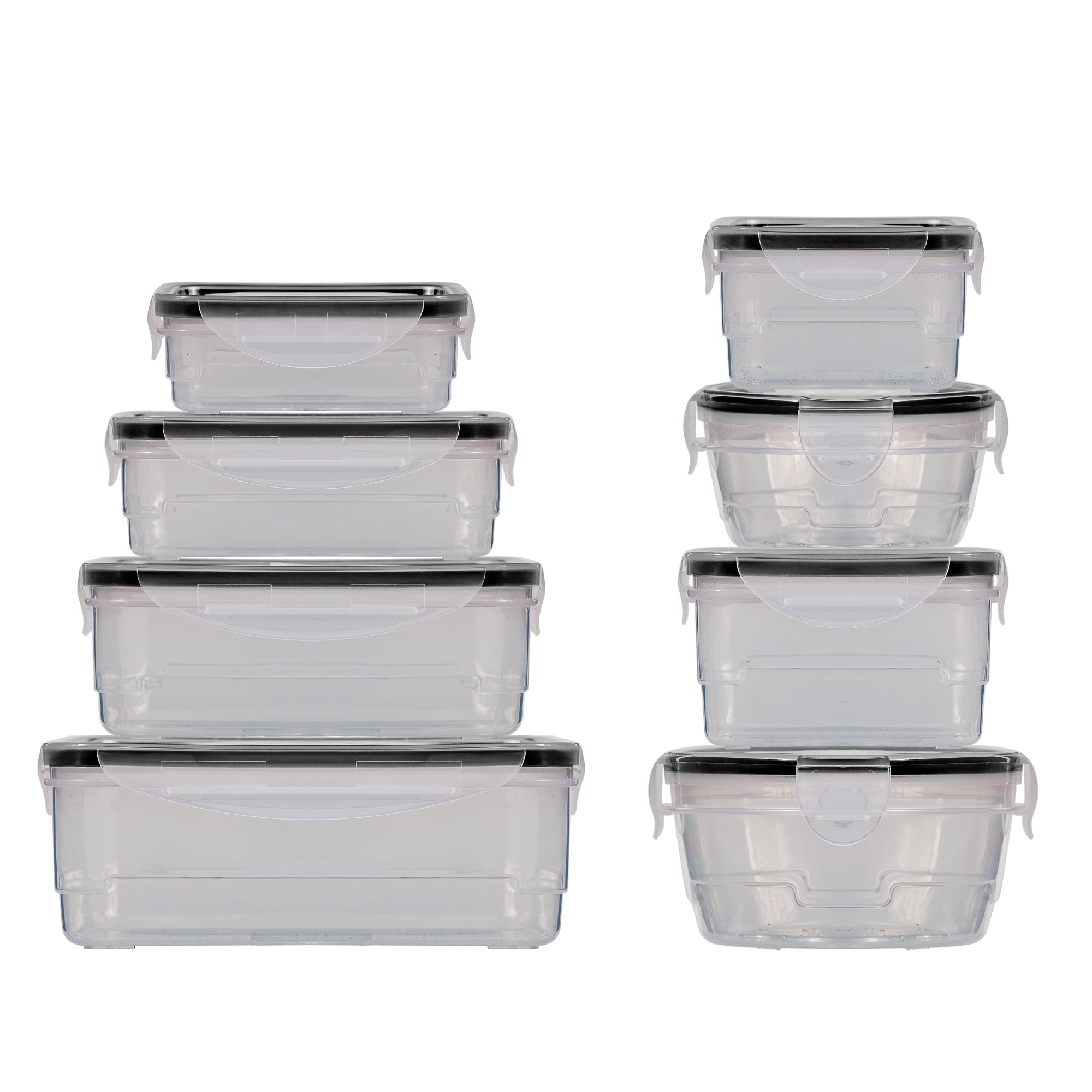 Durable Meal Prep Plastic Food Containers with Snap Lock Lids by Lexi