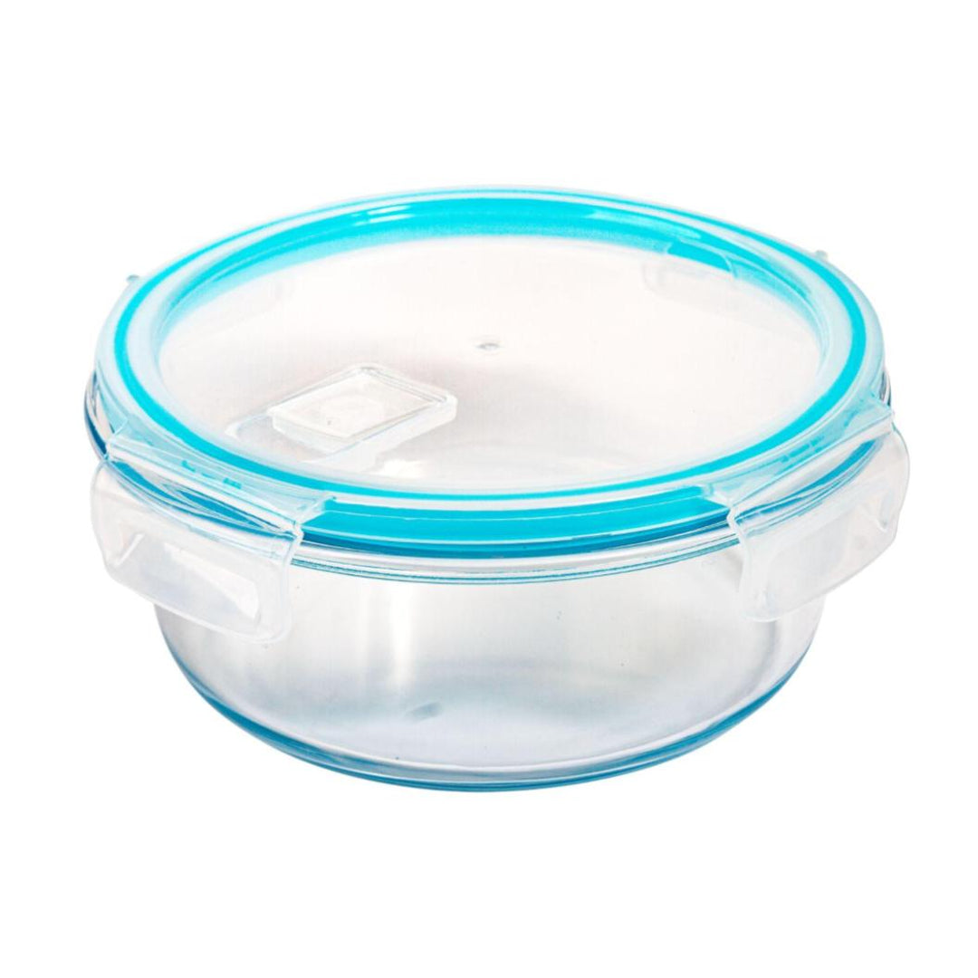 Lock and Seal 32 oz. Round Glass Container