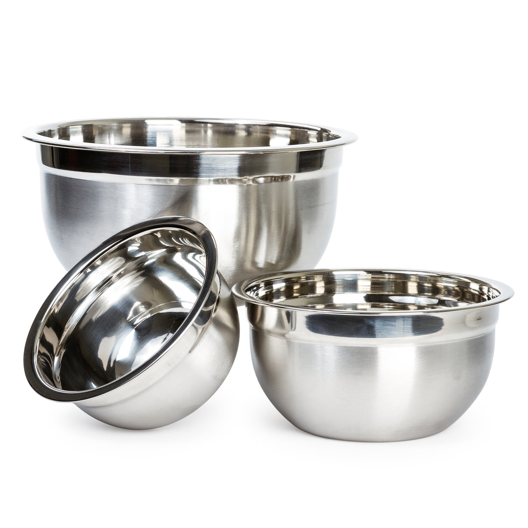 LEXI HOME 10 Piece High Quality Large Stainless Steel Mixing Bowl