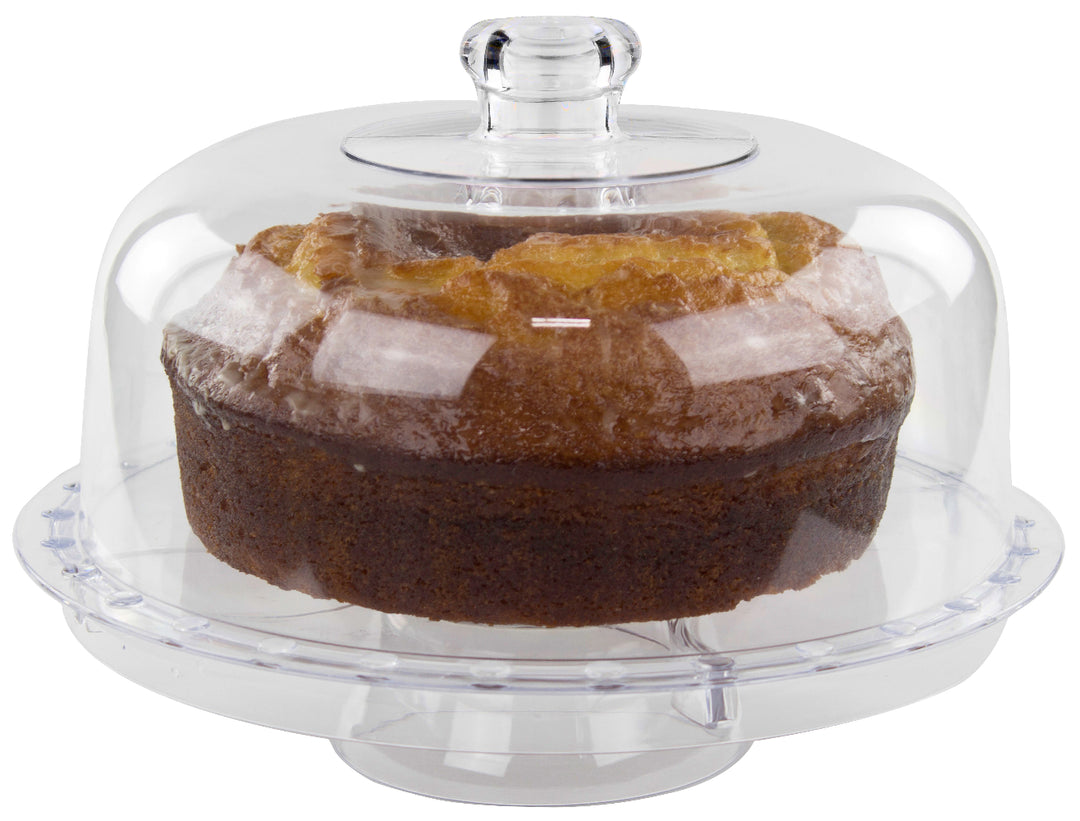 12 in. Multi-Functional Acrylic Cake Stand, 6 in 1 Serving Stand by Lexi Home