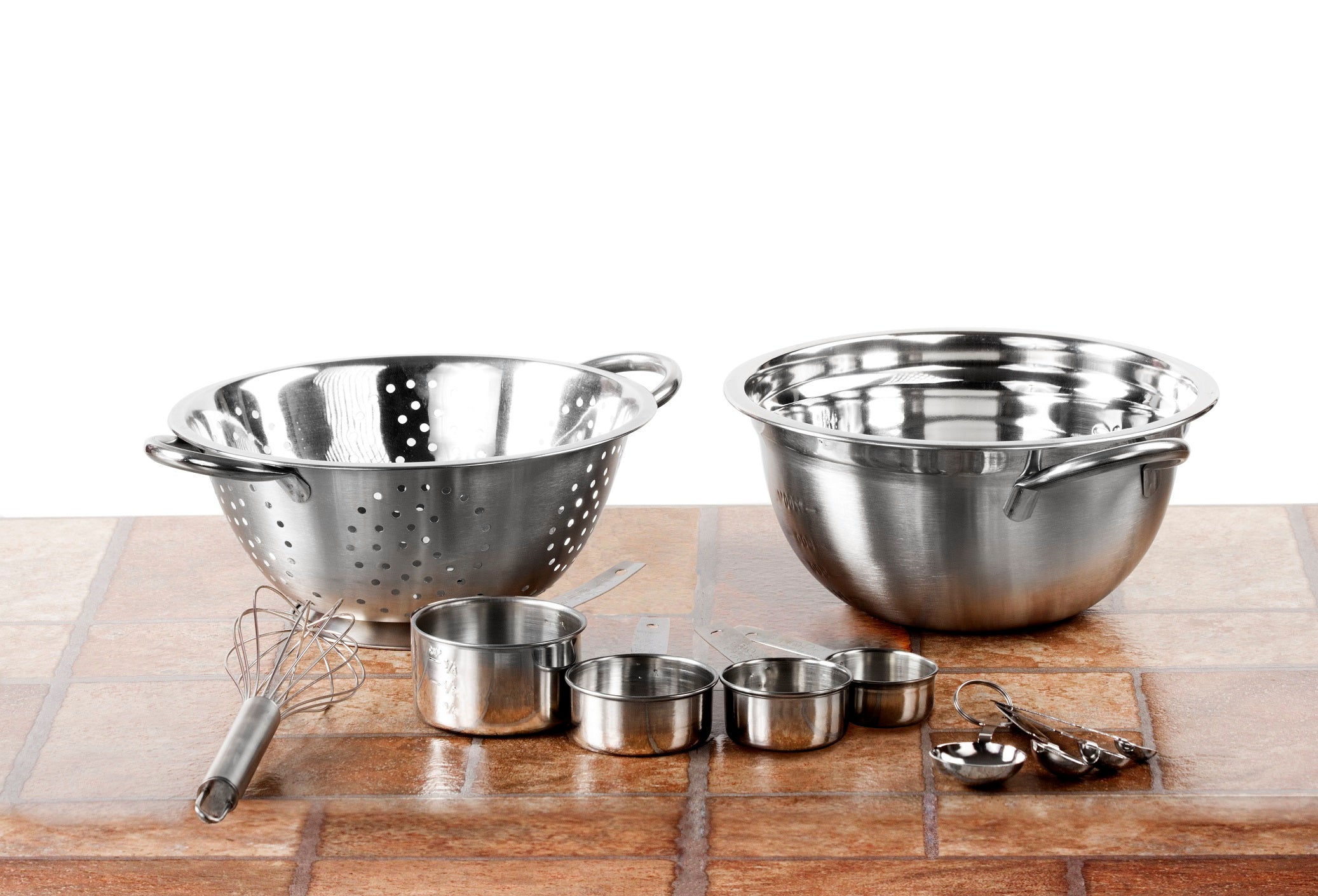 Lexi Home Heavy Duty Stainless Steel German Mixing Bowl Set - 3 Large Nested Mixing Bowls